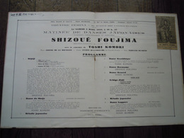 藤蔭静樹 1929年フランス公演パンフ　SHIZOUE FOUJIMA 
