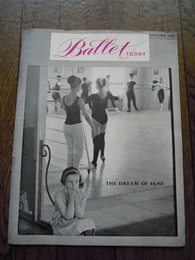 Ballet TODAY 1963年12月号　　Clare o' Molesey Ltd.