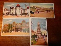 戦前　朝鮮名所絵葉書　8枚　京城日之出商行　発行
京城朝鮮銀行、京城朝鮮総督府、京城昌徳宮仁政殿、京城昌徳宮敦花門、京城景福宮慶会楼、京城朝鮮鉄道ホテル、京城市街の中央、宮城バコタ公園石仏塔

