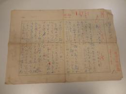 木々高太郎草稿ペン書400字原稿用紙2枚完　「新しい音を」昭和31年探偵小説年間原稿
木々高太郎

