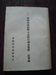     全国山林原野入会慣行調査資料. 明治二十六年 山梨県

    森林所有権研究会

    1964年