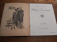 Programme Theatre National of the OPERA Comic Lakmé Gauley Banuls 1927
ORIGINAL FRENCH DOCUMENT
NATIONAL THEATER OF OPERA-COMIC (1927)

Lakmé de Gondinet, Gille with Gauley, Banuls, Guénot

Format : 14x18cm 

38pages

Illustrator cover: Pierre Brissand