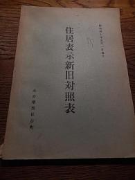 住居表示新旧対照表 昭和40年5月 北多摩郡保谷町　