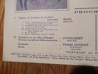 PAULINE　AUBERT　1929年パリコンサートチラシ