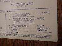 PAULINE　AUBERT　1929年パリコンサートチラシ