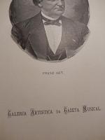 フランツ・ヴィルヘルム・アプトFRANZ　ABT　石版　GALERIE　ARTISTICA　DA　GAZETA　MUSICAL　1923年