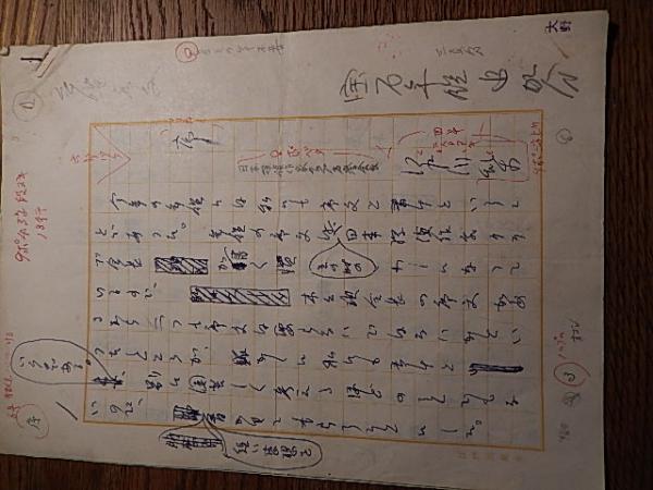 江戸川乱歩自筆肉筆草稿 宝石年鑑序文 江戸川乱歩専用原稿用紙200字6枚