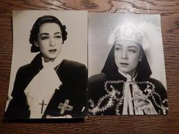 久慈あさみ戦前ブロマイド写真2点久慈 あさみ 女優、歌手。宝塚歌劇団月組　約14ｃｍ-10ｃｍ