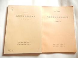 　生活指導研究委員会紀要　小学校部会　昭和45年度　昭和47年度2冊　武蔵野市教育委員会生活指導委員会