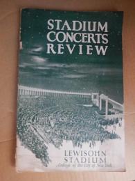 Programme Lewisohn Stadium Concerts Review 1930