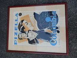 M.Pizella " le paradis du rêve " 1926　COLUMBIA　リトグラフポスター　額サイズ82ｃｍ-66ｃｍ