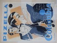 M.Pizella " le paradis du rêve " 1926　COLUMBIA　リトグラフポスター　額サイズ82ｃｍ-66ｃｍ