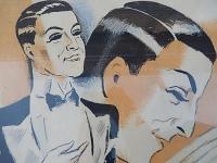 M.Pizella " le paradis du rêve " 1926　COLUMBIA　リトグラフポスター　額サイズ82ｃｍ-66ｃｍ