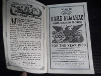 Ford Home Almanac and Facts Book 1939