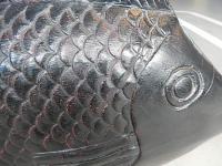 魚漆木彫　朝鮮  民芸　李朝　韓国　56ｃｍ-50ｃｍ　厚さ12ｃｍ