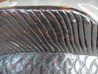 魚漆木彫　朝鮮  民芸　李朝　韓国　56ｃｍ-50ｃｍ　厚さ12ｃｍ