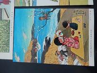 谷内六郎 絵はがき4種ちえおくれの子らにしあわせを（大阪手をつなぐ親の会）145mmX100mm