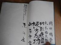 上村占魚旧蔵芳名帖　昭和31年　松本たかし　岩見静々　八子つとむ　福田貂太郎　水原徳言　中村琢二　橋本春霞　高野素十　湯浅桃邑　清水基吉　染川鉄之助　鈴木雹吉　佐久間谺男　町田雅尚　町田龍三　岡田周子　大木格次郎　棟方志功　吉野秀雄ほか