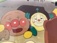 アンパンマン アニメセル画 直筆背景