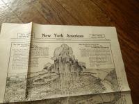 1922年　NEW YORK AMERICA 不動産相場　新聞広告　　