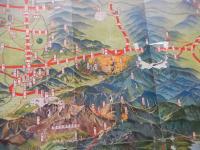 鳥瞰図　大軌参急電車　沿線案内
傷・汚　31×62cm　大軌参急電車
    刊行年 戦前
