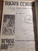 Major League Review 1989 大リーグ総集編/週刊ベースボール増刊号/ビートローズ リッキーベンダーソン ホゼカンセコ