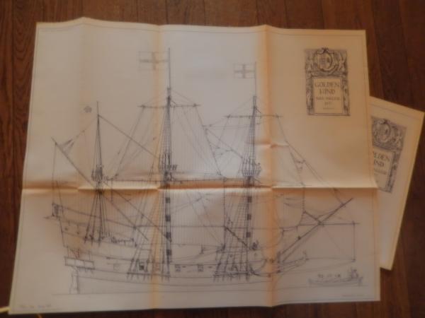 PIANI DI COSTRUZIONE DEL Golden Hind GALEONE INGLESE DEL1577