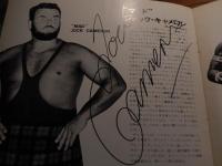 国際プロレスパンフ1971年ビッグ・ウインター・シリーズ　サイン入り　