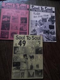 Soul to Soul NO.49 NO.60NO.621984年〜
ミニコミ中尾健二 ZINE　アンダーラインの線引きあります。