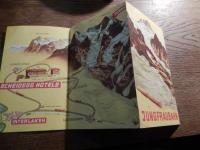JUNGFRAUBAHN TRÜMMELBACH LAUTERBRUNNEN1950年代パンフ