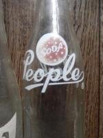 KameyaSoda,MISSION OF CALIFORNIA ,People SODA昭和 レトロ ジュース ガラス 空き瓶 ボトル 3本 