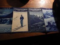 CHAMONIX MONT-BLANC　1938年パンフ

シャモニー モンブランはフランス、スイス、イタリアの国境に近いリゾート地。