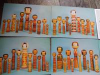 絵はがき  こけし屋 こけしコレクション 愛でるこけし 1集2集全揃い タトウ付き 南部系　生地山系　肘折系　遠刈系　弥治郎系　津軽系　土湯系　山形作並系　鳴子系　蔵王高湯系　