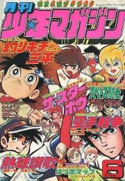 ピンナップ/巻頭カラー 西村まゆ子　久我直子　キューピット　中野知子：釣りキチ三平　矢口高雄/永井豪SFフェスティバル2　スペース騎士　永井豪/ザ・スターボウ　 石森章太郎/天才バカボン　赤塚不二夫/熱球賛歌　梶原一騎　貝塚ひろし/空手戦争　梶原一騎・大山倍達　 守谷哲巳　三浦みつる/おもしろ倶楽部　とりいかずよし/でぶっちょ婦警マリアちゃん　坂本しゅうじ/乱闘！らりるれロック　ダイナマイト鉄/剛球一人/特別読み切り：次郎とヒロッペのはつ恋マップ　みやわき心太郎/