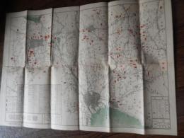 戦前 地図「皇陵参拝図」大正9年 　発行所　大阪市西区新町通三丁目　和楽路屋　約54cm-38cm