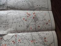 戦前 地図「皇陵参拝図」大正9年 　発行所　大阪市西区新町通三丁目　和楽路屋　約54cm-38cm