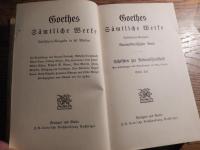 Goethes Sämtliche Werke. Jubiläums-Ausgabe in 40 Bänden. 
Published by J.G. Cotta sche Buchhandlung Nachfolger Stuttgart und Berlin

ゲーテの全集。全40巻内38冊（17巻、40巻欠）