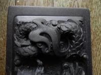 書道具 端渓　龍亀彫刻蓋硯 龍 亀 縁起物 古硯 蓋付硯 中国書道具 唐硯 
■サイズ：約220×130mm　厚み50mm
■用途：漢字全紙、他字数作品、大作品など