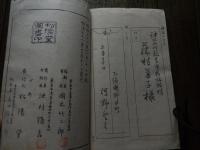 女子新手習用文　木版刷
 著者 岡本竹二郎　
    出版社 松陽堂　
    刊行年 明治38年 
女子 新手習用文 新手ならひ用文 ／書家 岡本可亭 竹二郎 編輯筆者 彫刻者　吉田悦太郎／明治38年／松陽堂発行　全五十九丁

岡本可亭は伊勢の人で、名は良信、通称は竹二郎、字は子耐、号を可亭・長春堂などと称し、藤堂藩に使えた儒者岡本安五郎の次男で、一般的には「初め父より御家流を習い、後に趙子昂を学んで一家を成した書家」と伝えられているが、詳細は不明である。ただ父が
儒者であれば、幼時に家学としての漢学や書を受けた、と推測することは可能であろう。その後、大阪や東京での版下作りや看板揮毫で名を成していれば、一家を張った書家あったことは確かであり、明治２４年には『普通高等新体婦女用文』や『女宝』等の書籍も公刊している。また彼は、北大路魯山人の書の師でもあるが、同時に画家岡本太郎の祖父（父岡本一平の父親）でもある。
