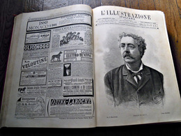 L'ILLUSTRAZIONE　1889　AnnoXVI NI-6~N52-29合本　480頁　本背こわれ