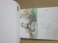 中島潔　塗り絵　夢童　原画と下絵ポストカード　計３２枚収録　月刊ラジオ深夜便