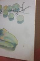 松代光正　水彩画　色紙