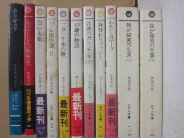 白い背表紙の富士見ロマン文庫 不揃い65冊一括 / 古本、中古本、古