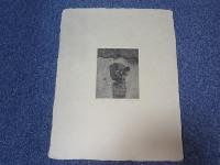 重野克明　真作　銅版画　「おはよう」　限14/31　サイン　13.5×10.5㎝　エッチング