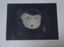 重野克明　真作　銅版画　「をりこみ少年」　限18/31　サイン　11×8.5㎝　エッチング