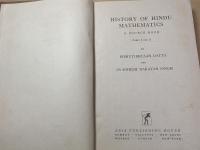 HISTORY OF HINDU MATHEMATICS　A SOURCE BOOK PartⅠ&Ⅱ