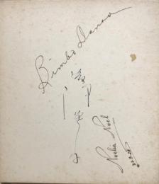 ビンボー・ダナオ/藤沢嵐子/ノエリア・ノエル　寄書色紙