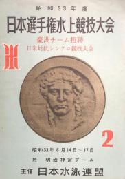 昭和33年度 日本選手権水上競技大会