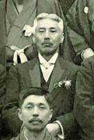 手塚太郎 台紙つき集合写真２点