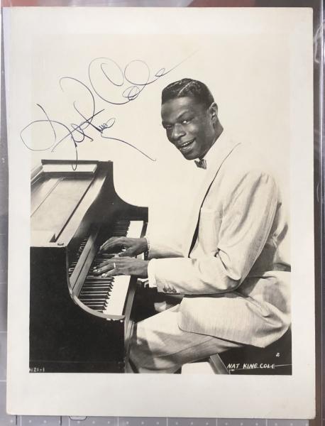 ナット・キング・コール サイン入りポートレイト Nat King Cole(ジャズ